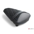 LUIMOTO DIAMOND Passenger Seat Covers for the YAMAHA YZF-R3 (15-24), YZF-R25 (14-20), and MT-03 (20-23)